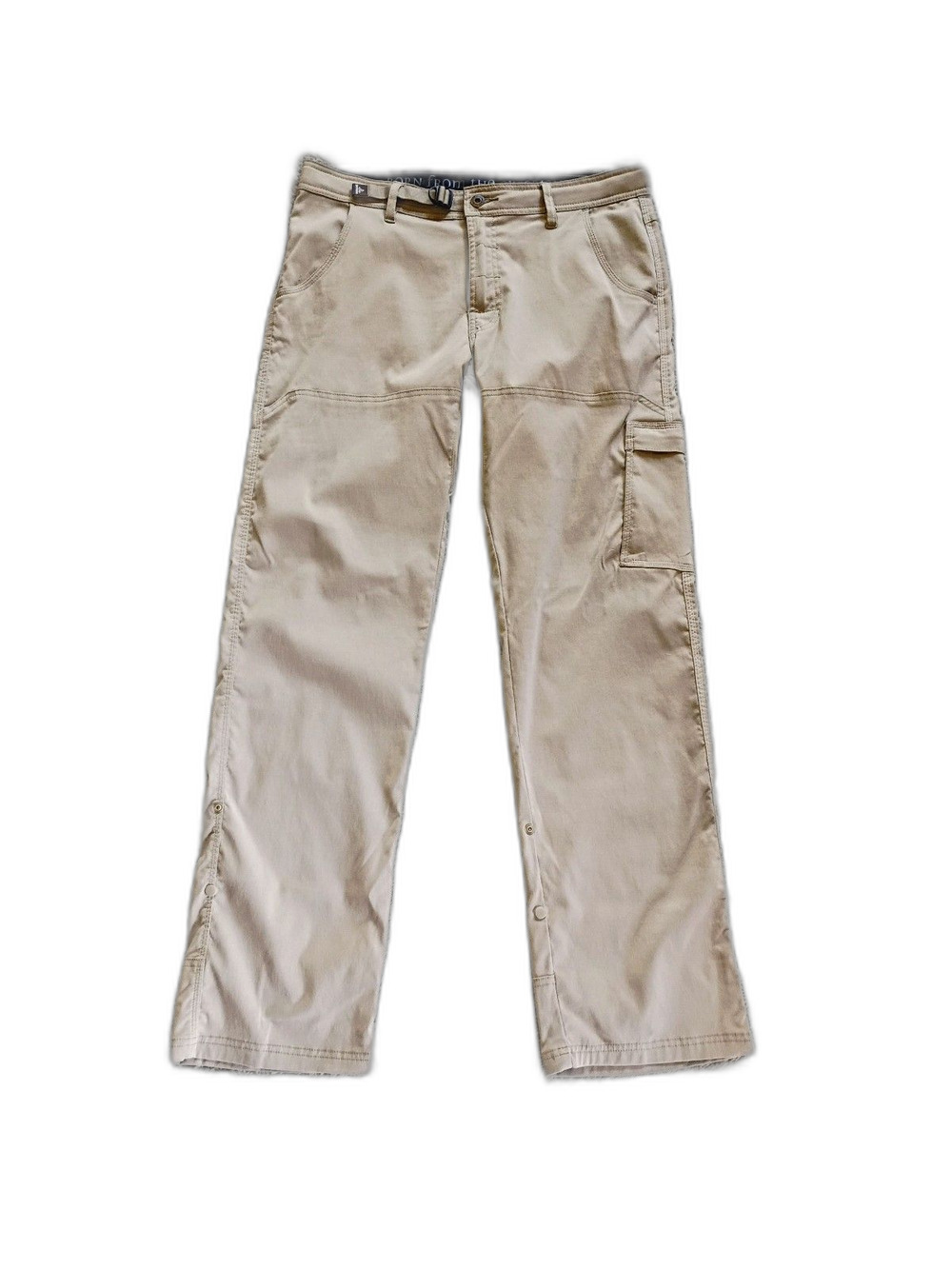prAna Khaki Cargo Roll up Pants 34x32